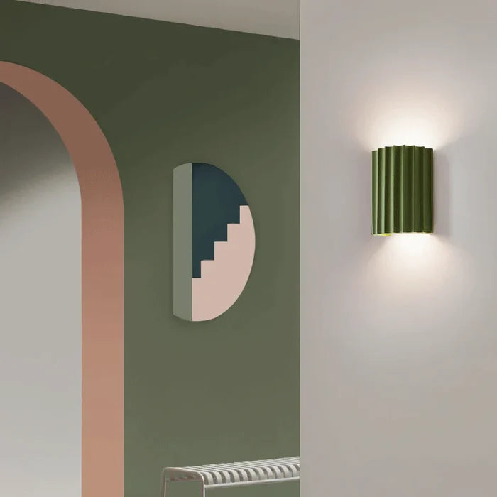 Luxora Artistic Nordic LED Wall Lamp - Minimalist Macaron Resin Sconce for Home Interiors