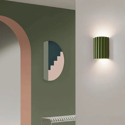 Luxora Artistic Nordic LED Wall Lamp - Minimalist Macaron Resin Sconce for Home Interiors