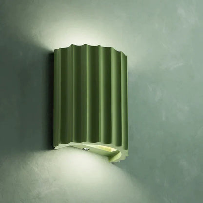 Luxora Artistic Nordic LED Wall Lamp - Minimalist Macaron Resin Sconce for Home Interiors