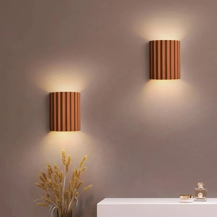 Luxora Artistic Nordic LED Wall Lamp - Minimalist Macaron Resin Sconce for Home Interiors
