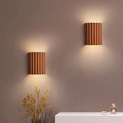 Luxora Artistic Nordic LED Wall Lamp - Minimalist Macaron Resin Sconce for Home Interiors