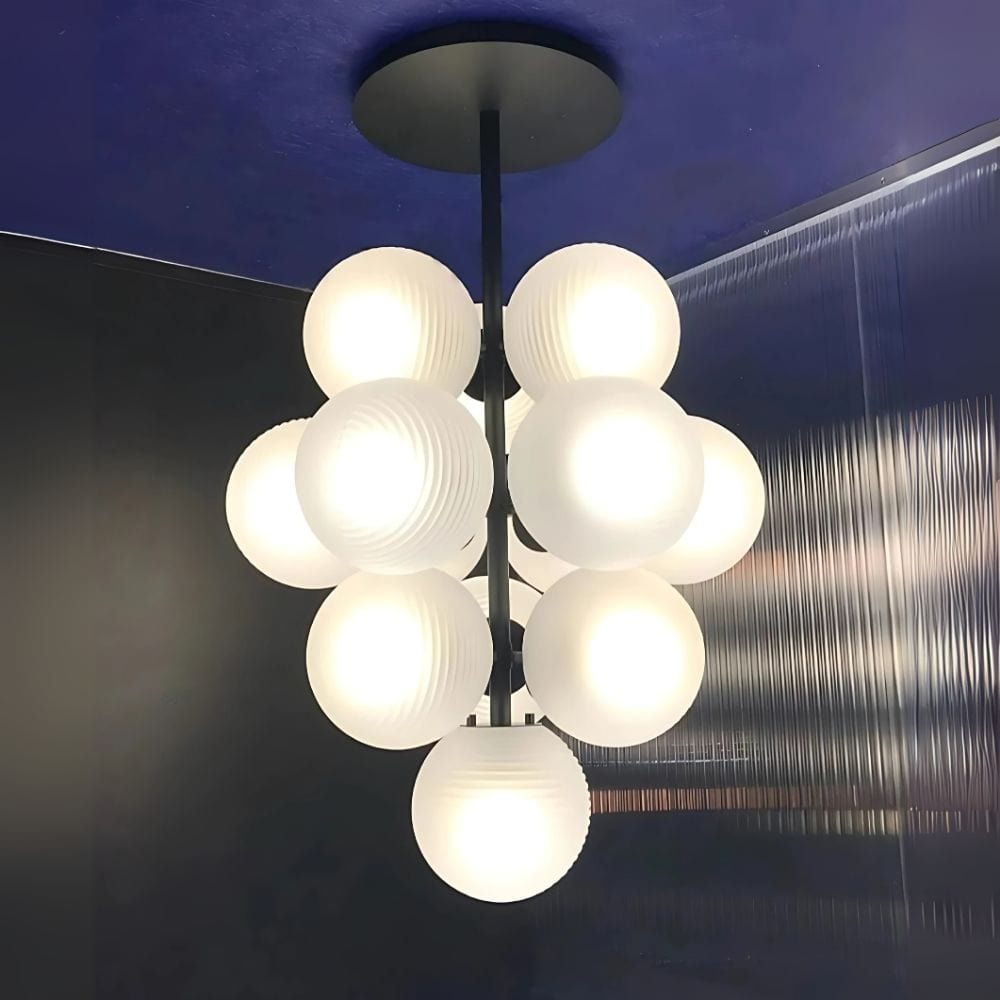 Glo Modern Glass Grape Chandelier 2
