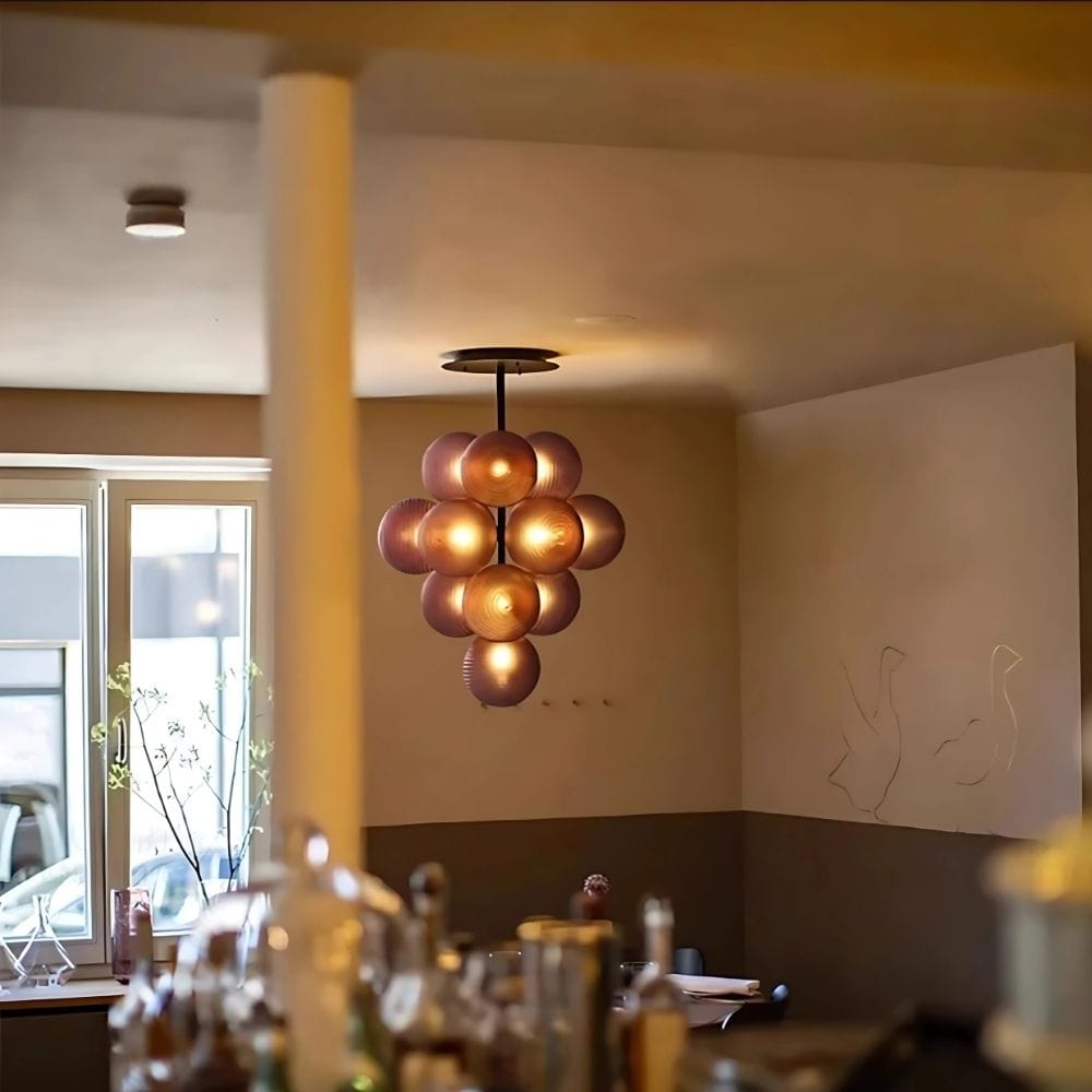 Glo Modern Glass Grape Chandelier 3