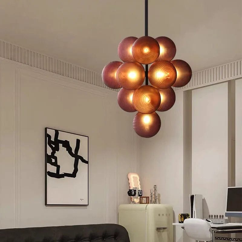 Glo Modern Glass Grape Chandelier 4