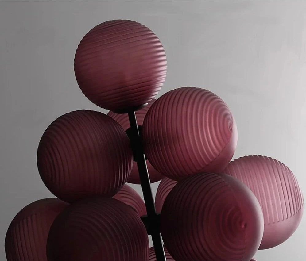 Glo Modern Glass Grape Chandelier 8