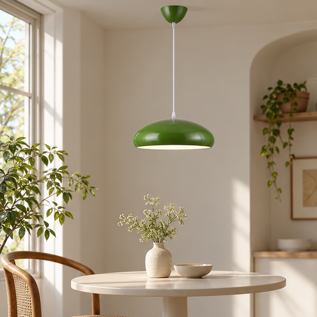 Royelux Nordic Bauhaus Aluminum Bowl Pendant Light Fixture