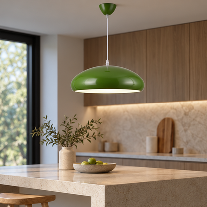 Royelux Nordic Bauhaus Aluminum Bowl Pendant Light Fixture
