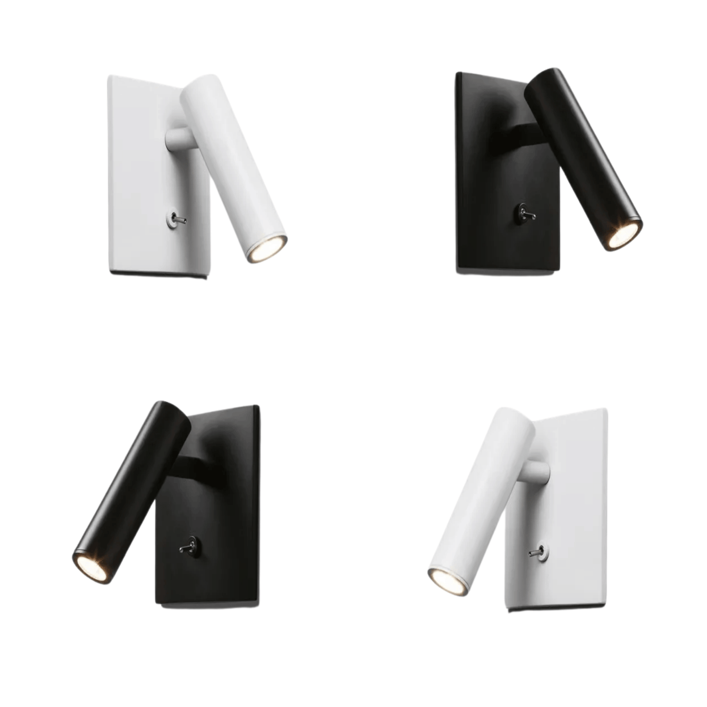 GlowPivot- Adjustable Embedded LED Wall Lamp with Switch