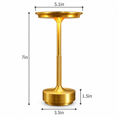 LuxRoyale Cordless LED Table Lamp – Waterproof, Adjustable Brightness, & Modern Design