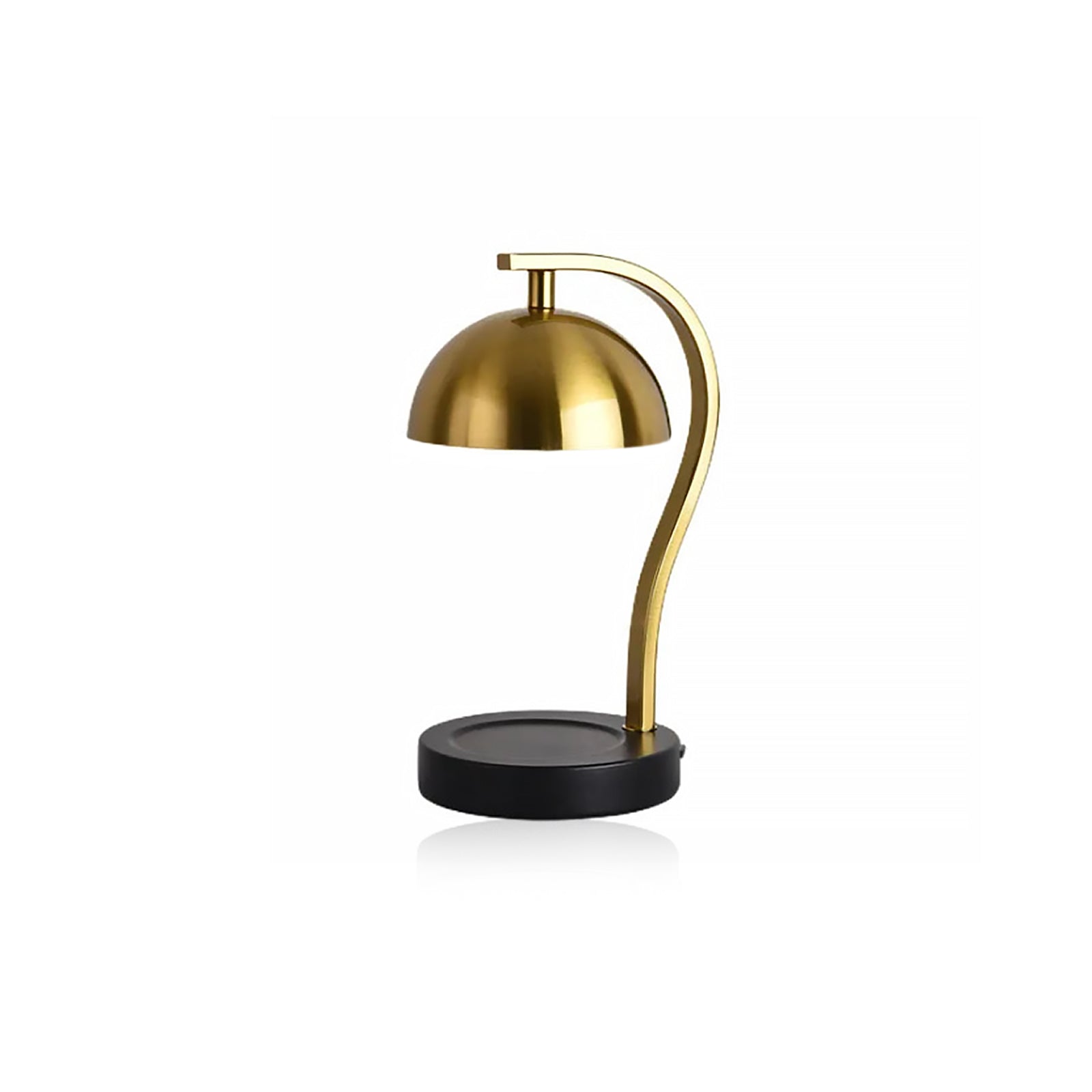 Golden Curved Bar Stand Retro Candle Warmer 0