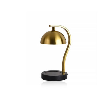 Golden Curved Bar Stand Retro Candle Warmer 0
