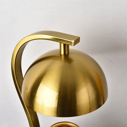 Golden Curved Bar Stand Retro Candle Warmer 6