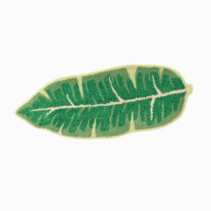 LuxRoyale Monstera Leaf Bath Mat - Soft Absorbent Tropical Area Rug-Royale Basic