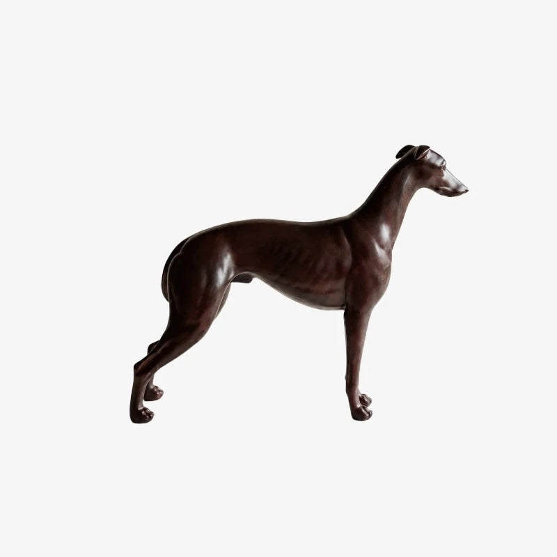 Greyhound Resin Dog Sculpture Decor 0