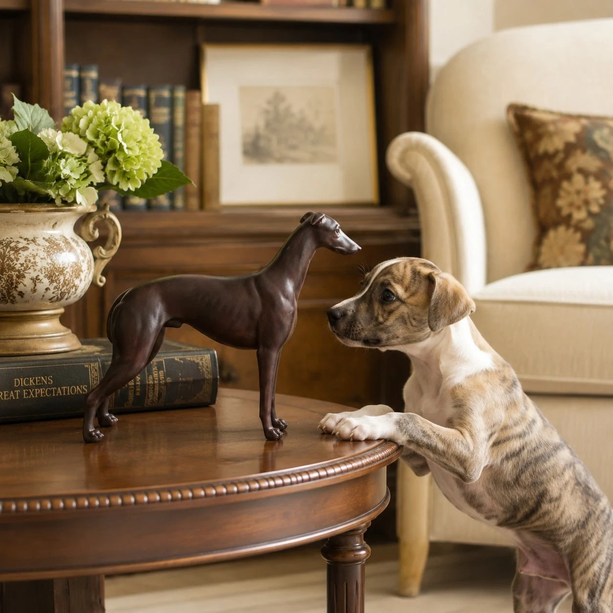 Greyhound Resin Dog Sculpture Decor 3