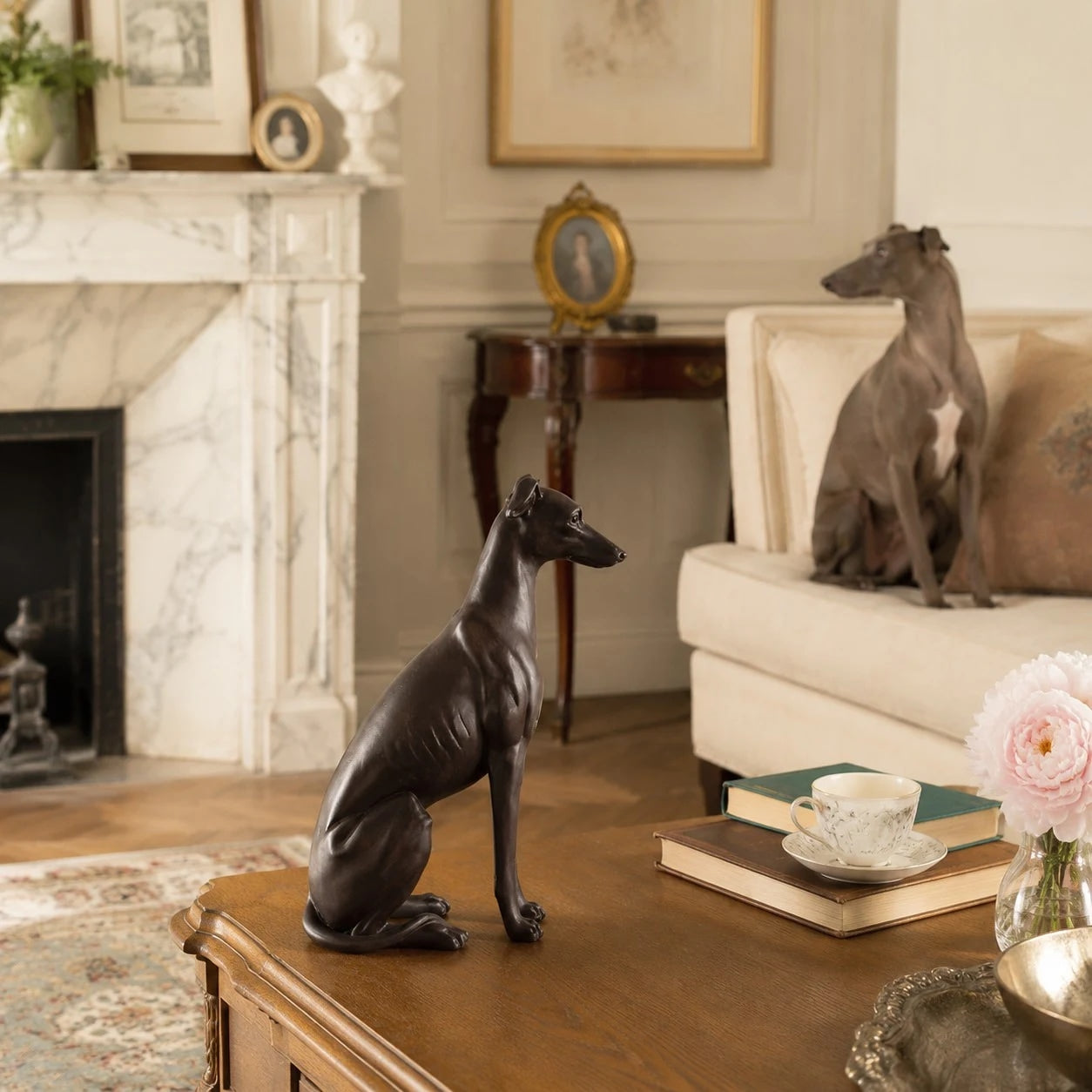 Greyhound Resin Dog Sculpture Decor 5