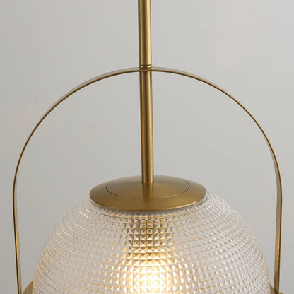 RoyaleGlow Grid Glass Globe Pendant Light Dimmable Kitchen Island Pendant