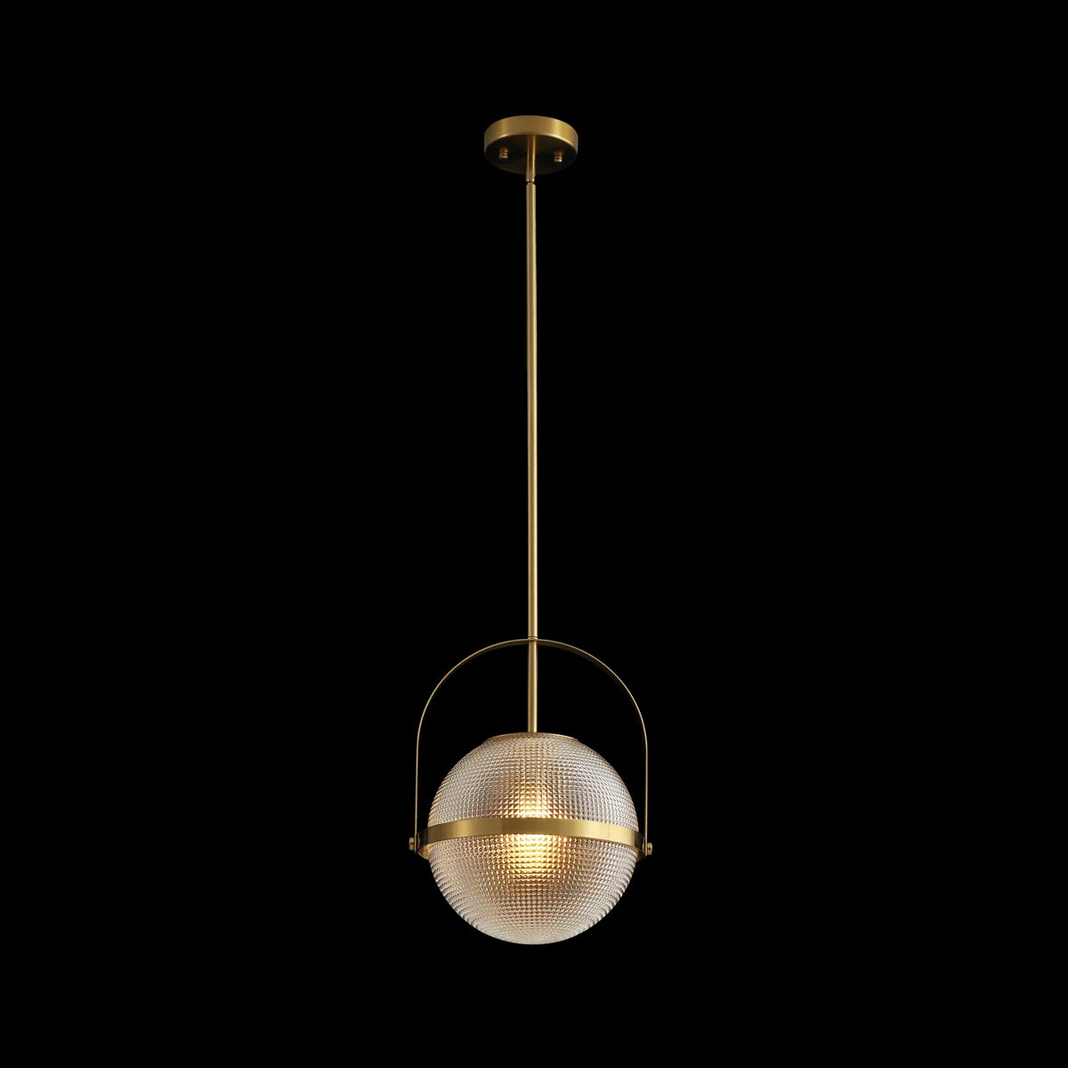 RoyaleGlow Grid Glass Globe Pendant Light Dimmable Kitchen Island Pendant