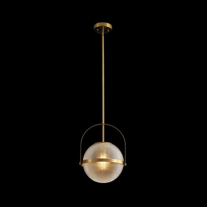 RoyaleGlow Grid Glass Globe Pendant Light Dimmable Kitchen Island Pendant