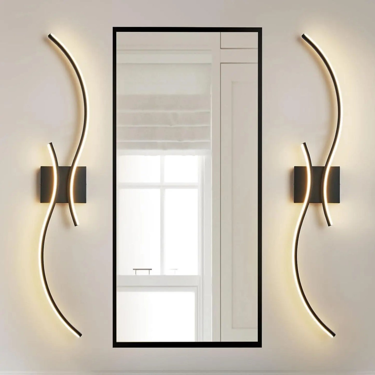 RoyaleGlow Modern Wireless Wall Sconce - Dimmable LED with Remote & 3 Color Temps