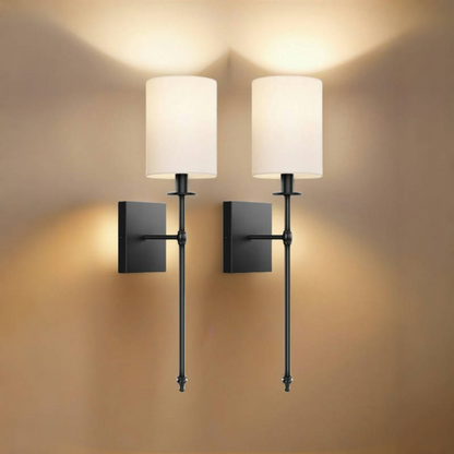 طقم مصابيح حائط LED لاسلكية تعمل بالبطارية من Lumora، 2 قطع – إضاءة قابلة للتعتيم مع تحكم عن بعد وأنماط RGB
