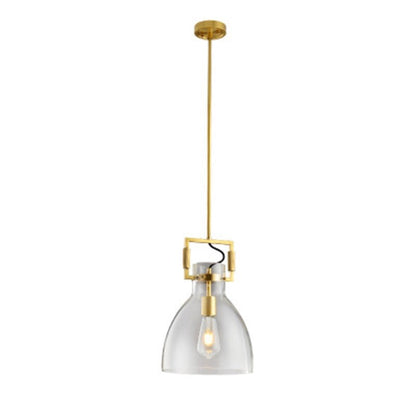 RoyaleGlow Vintage Gold Metal Edison Glass Pendant Light - Limited Edition - Sphere