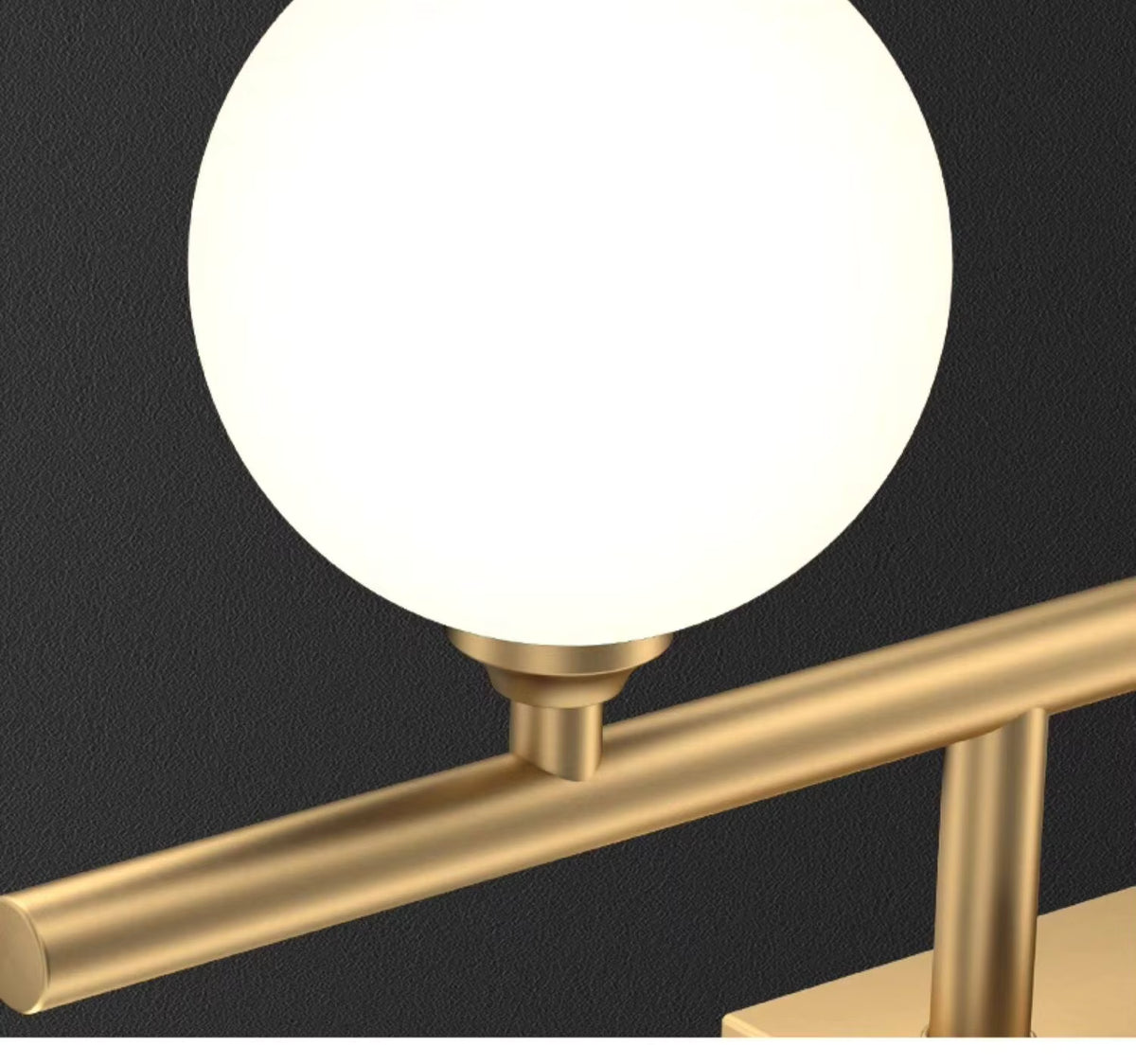 RoyaleGlow Copper LED Bathroom Vanity Light Bar - Wall Mounted Dimmable Multi Head Sconce