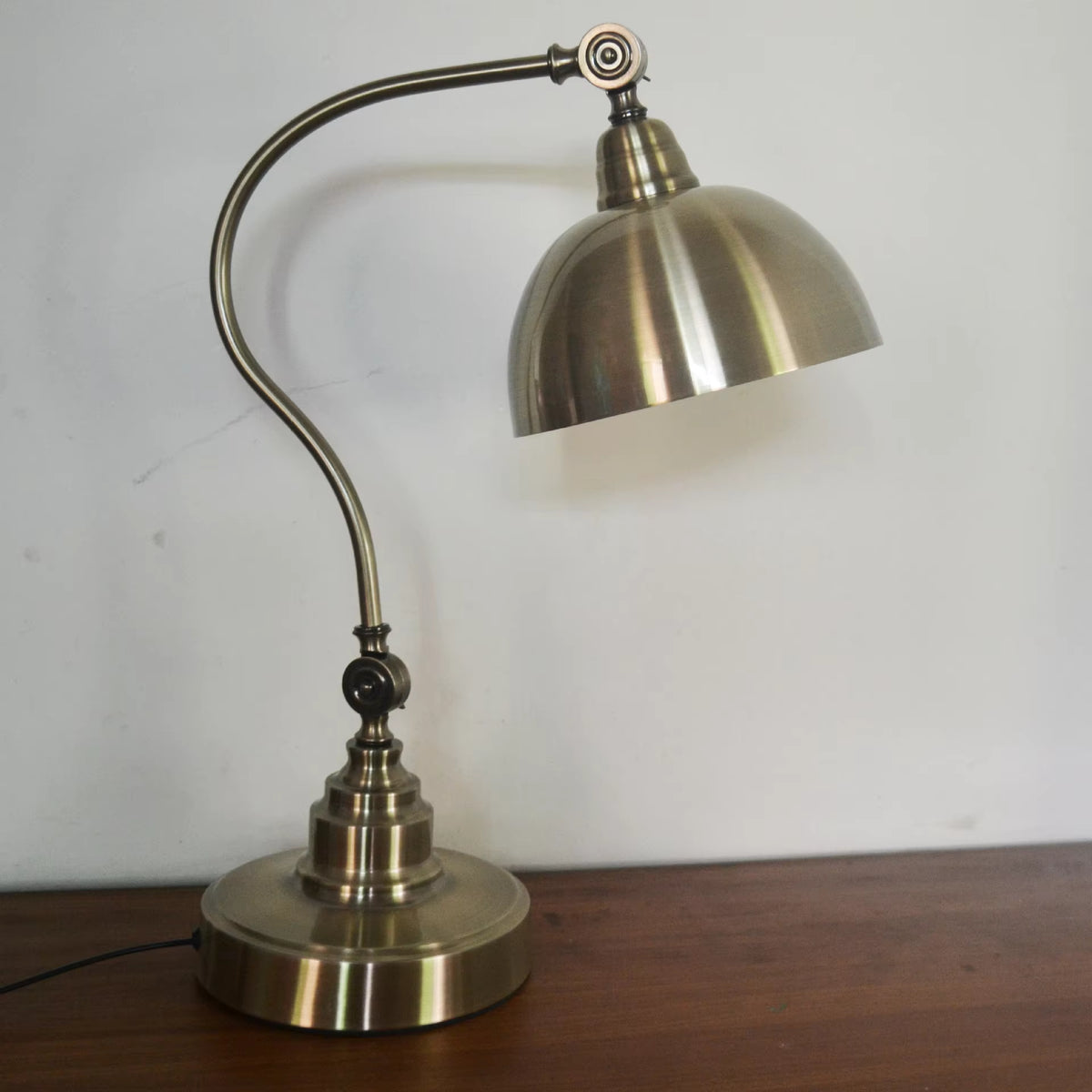 Royelux Industrial Vintage Desk Lamp - Adjustable Iron LED Reading Light For Home Office
