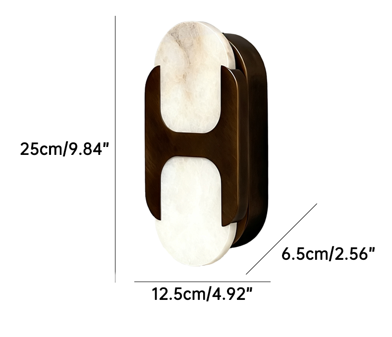 RoyaleGlow Modern LED Wall Sconce, Bronze Finish 3000K Warm White Light for Bedroom & Living Room