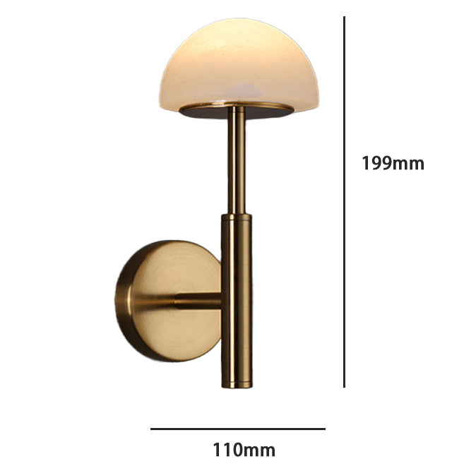 RoyaleGlow Wireless Alabaster Wall Sconce - Rechargeable LED Lamp with Remote Control