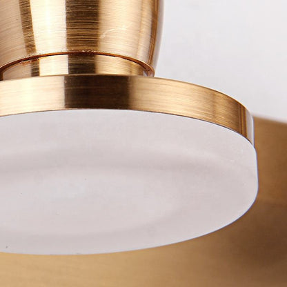 LuxRoyale Modern Gold Bathroom Vanity Light - Adjustable Wall Fixture with Dimmable LED