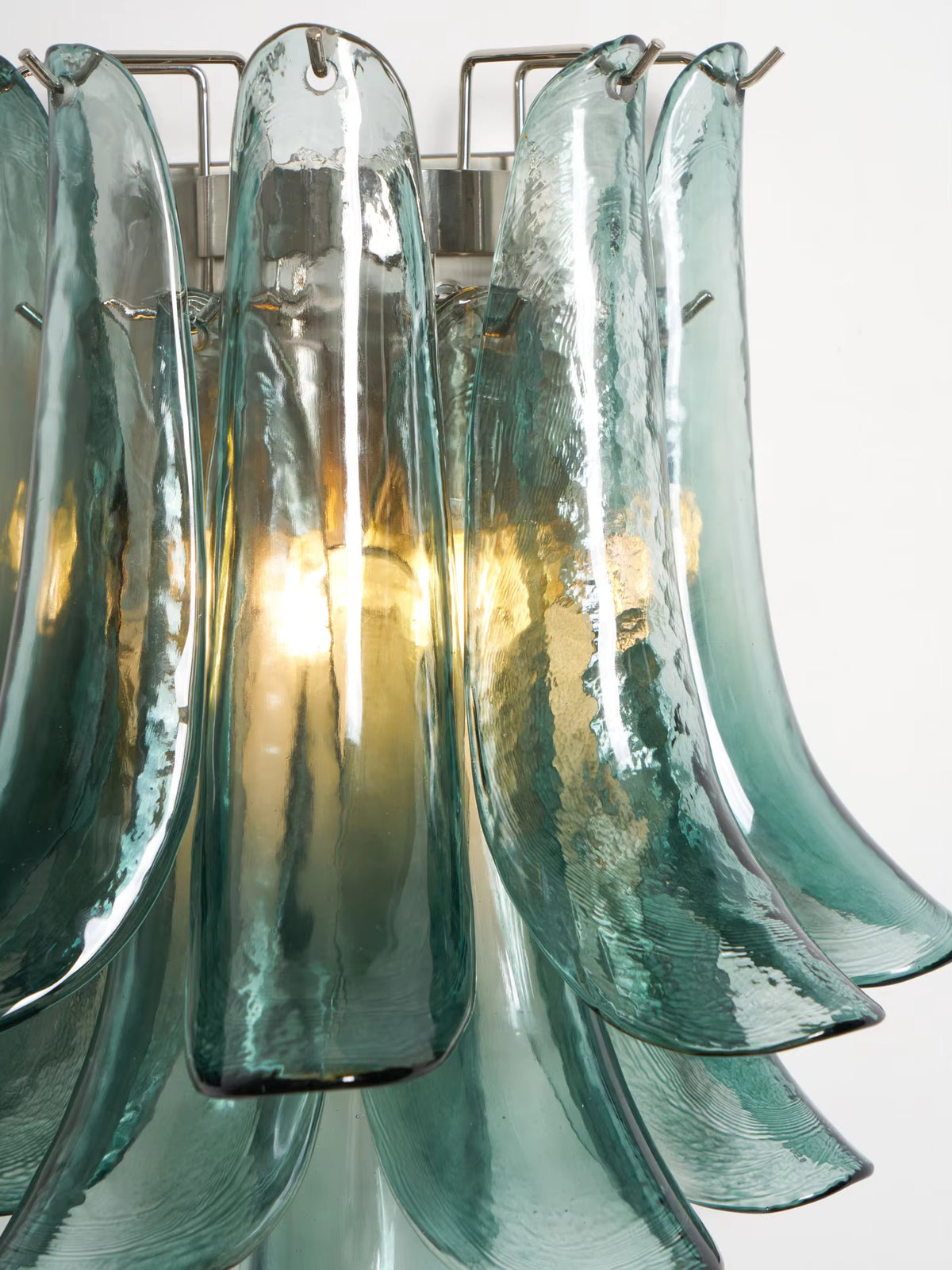 LuxRoyale Murano Glass Petal Wall Sconce