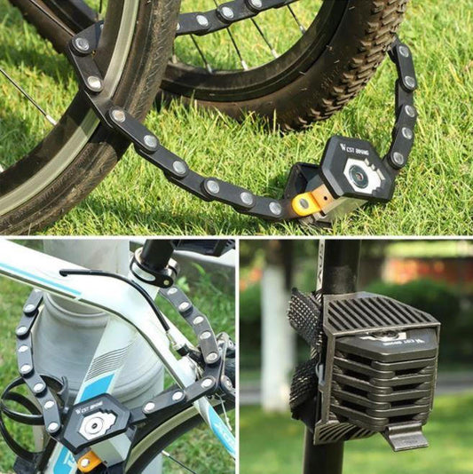 RoyaleGlow Foldable Bike Lock - Compact Security Solution