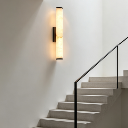LuxRoyale Spanish Marble Copper Wall Sconce - Modern & Minimalist Wall Light