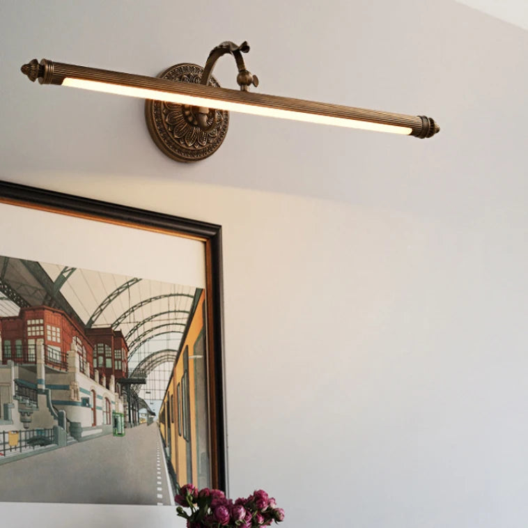 RoyaleGlow Modern Copper LED Vanity Light for Bathroom Mirror, Artwork & Picture Lighting