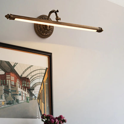 RoyaleGlow Modern Copper LED Vanity Light for Bathroom Mirror, Artwork & Picture Lighting