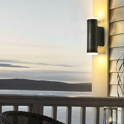 RoyaleGlow Swivel Outdoor Wall Sconce- 13W IP54 Up/Down LED for Porch & Patio