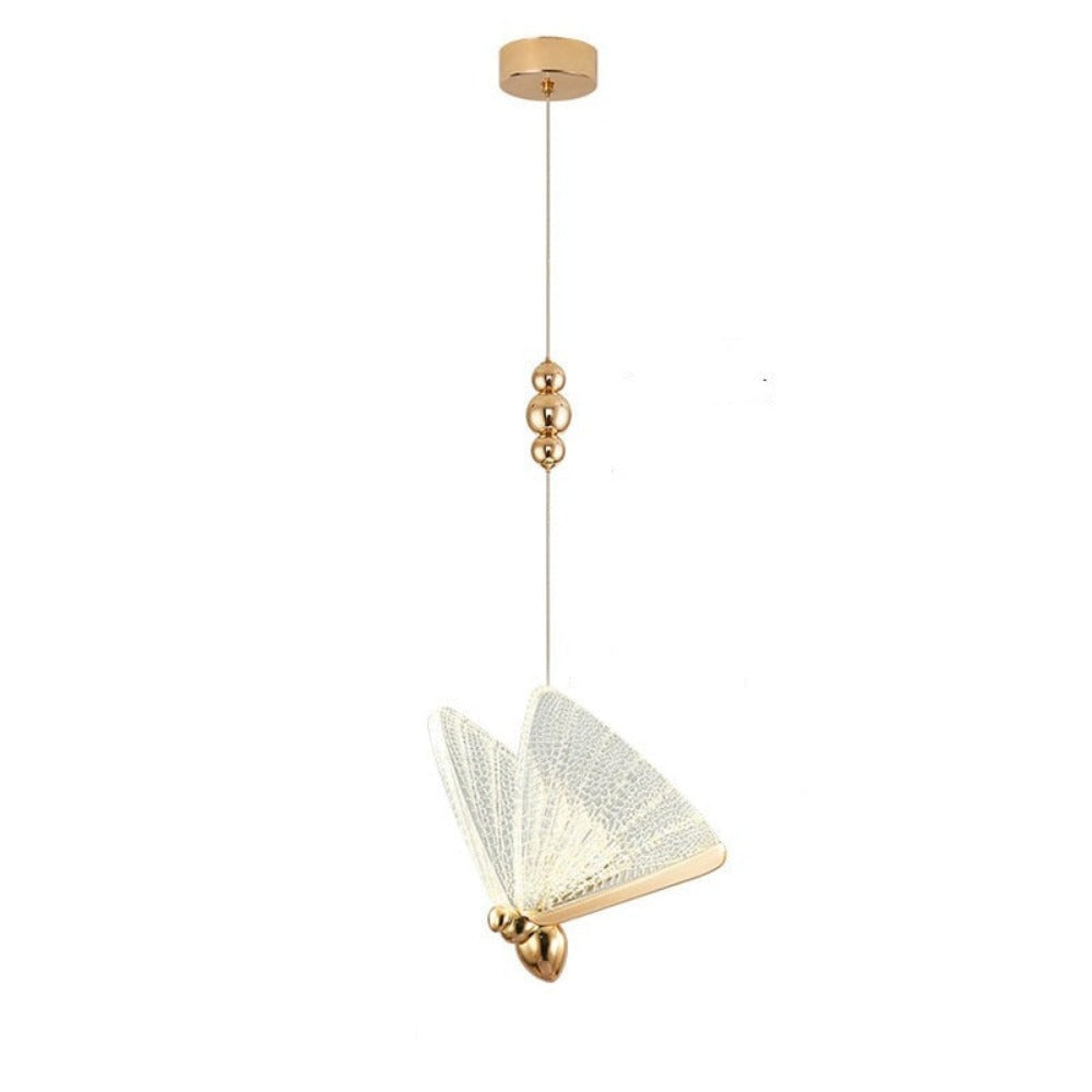 Royallure Butterfly Pendant Hanging Light Lamp Chandelier - Golden small 200cm*22cm*17cm / Warm light