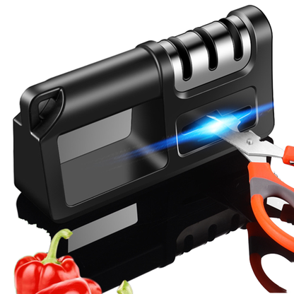 Royaleva 4-in-1 Diamond Knife Sharpener – Multi-Functional Manual Kitchen Tool