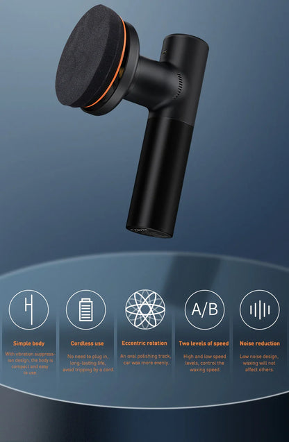 RoyaleGlow Cordless Dual Action Car Polisher for Easy Shine