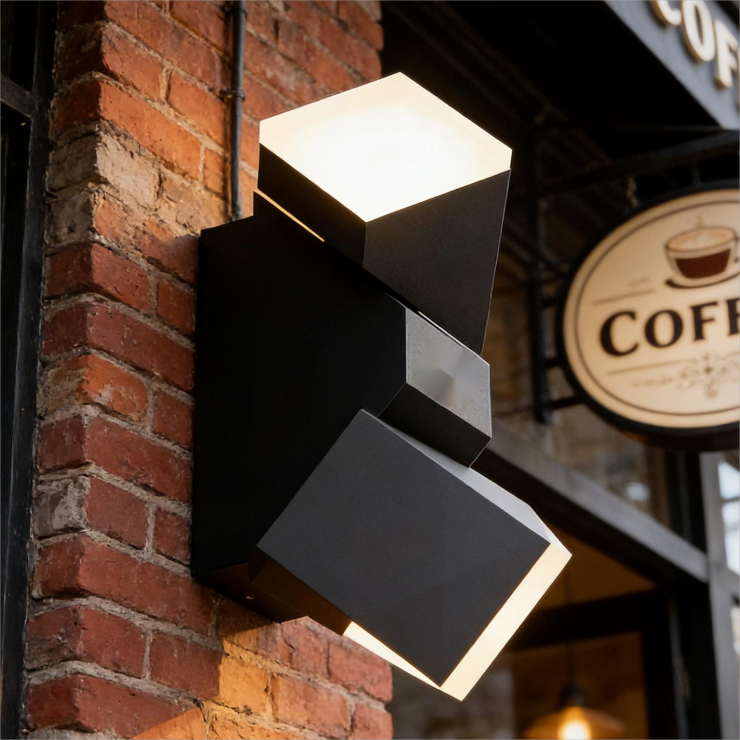 Royelux 22cm Anthracite Outdoor LED Wall Sconce - IP54 Weatherproof Up Down Light