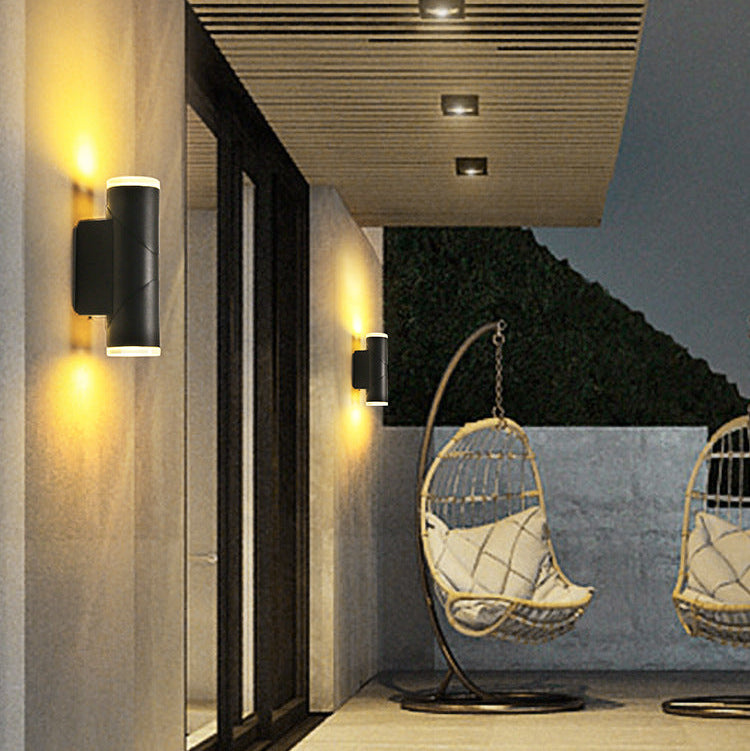 RoyaleGlow Swivel Outdoor Wall Sconce- 13W IP54 Up/Down LED for Porch & Patio