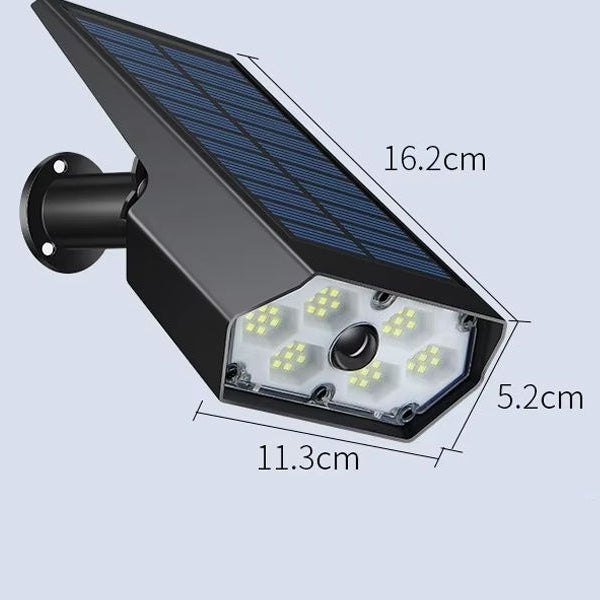 LuxRoyale Solar Light 90 Degree Adjustable Downlight, IP65 Outdoor LED Warm, Cool Light