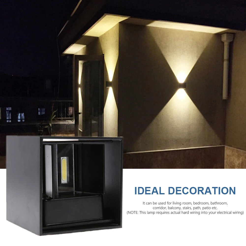 Luxora Motion Sensor LED Wall Light, Adjustable Waterproof Modern Lamp