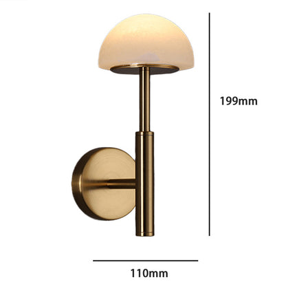 Royelux Rechargeable Alabaster Wall Sconce - Cordless LED Lamp for Bathroom & Hotel Design