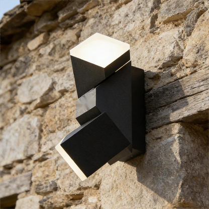 Royelux 22cm Anthracite Outdoor LED Wall Sconce - IP54 Weatherproof Up Down Light