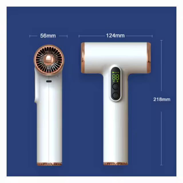 Royaleva Cordless Hair Dryer: 30,000 Rpm For Fast Drying