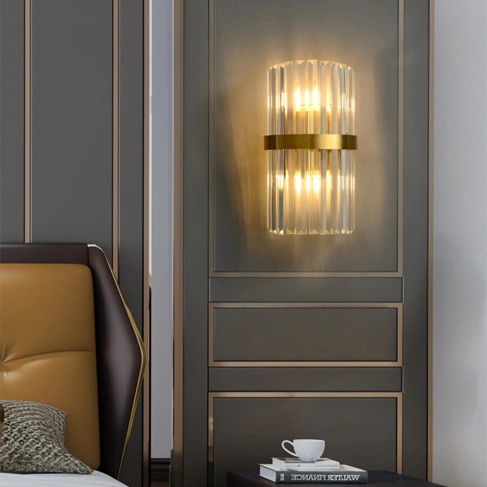LuxRoyale Luxury Crystal Wall Lamp - Modern Home Art Decor Wall Sconces