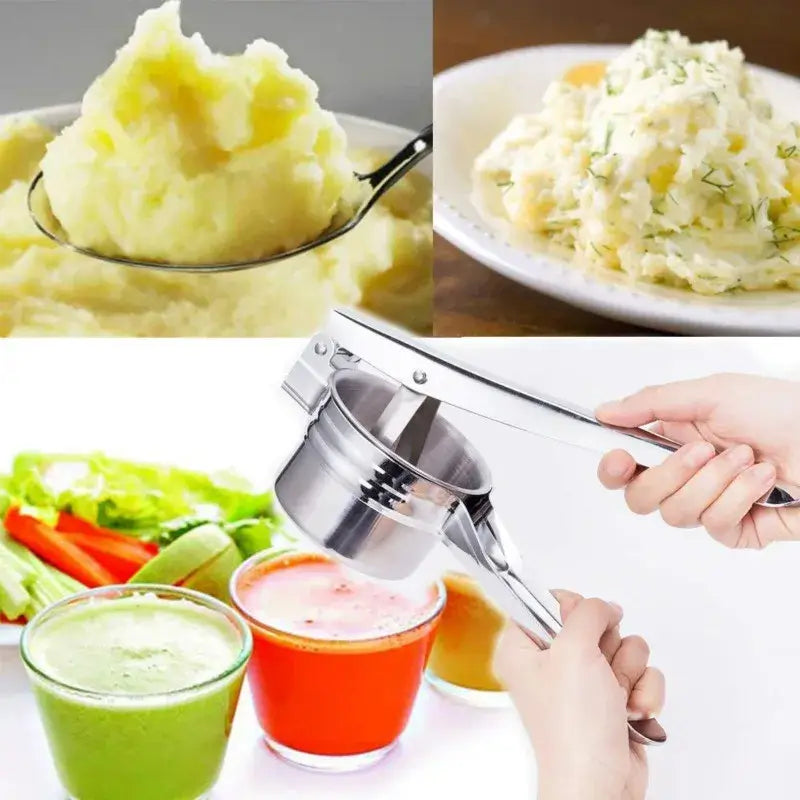 Royallure Stainless Steel Potato Ricer with 3 Interchangeable Discs – Multipurpose Kitchen Tool