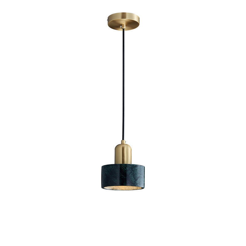 Royelux Modern Blue Marble & Copper Pendant Light for Kitchen Island